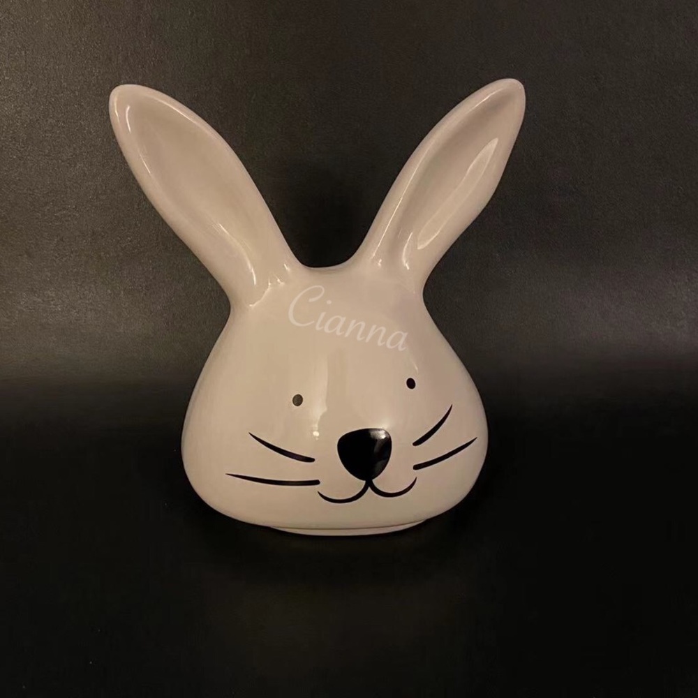 Rae Dunn Bunny Head Mug Topper